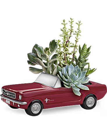Janousek Florist Best Sellers 65 Ford Mustang Planter