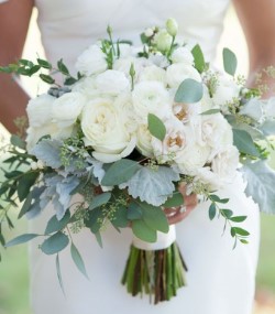Janousek Florist - Bridal Bouquets - White bridal bouquet roses 