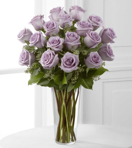 Janousek Florist - Purple Flowers - Deluxe Lavender Rose Bouquet E3-4811D